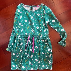 Mini Boden Green Harry Potter Print Dress